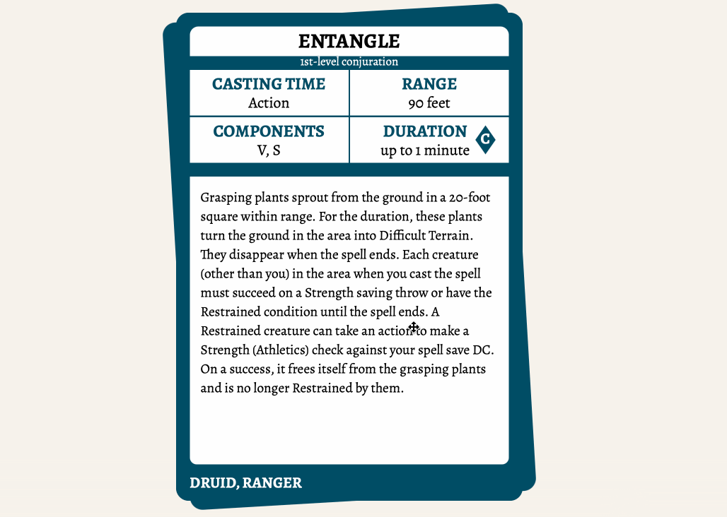 Cycling the deck of spell cards